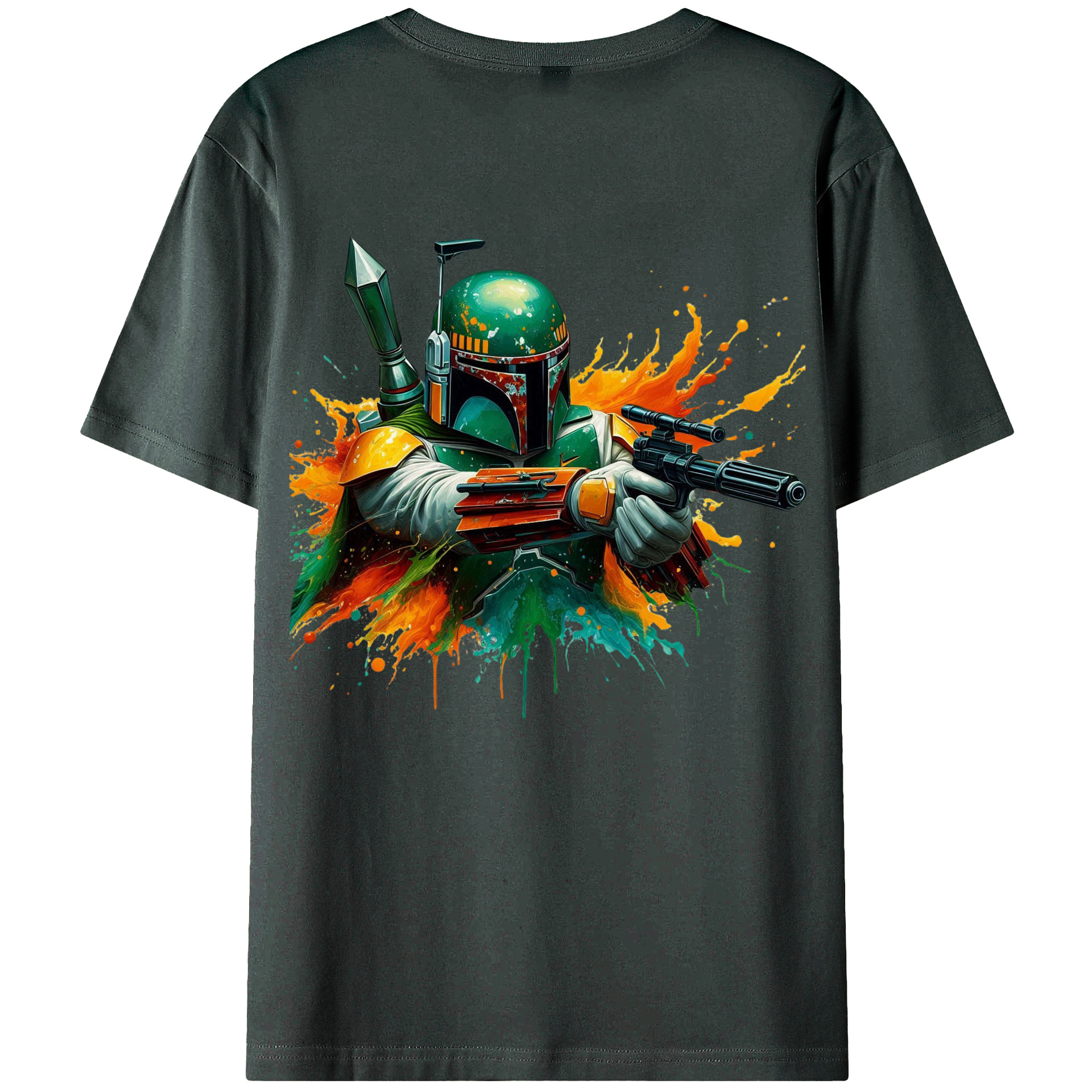 （画像用） スター・ウォーズ Star Wars 綿100％ メンズ半袖Tシャツ（バックプリント） 通気性